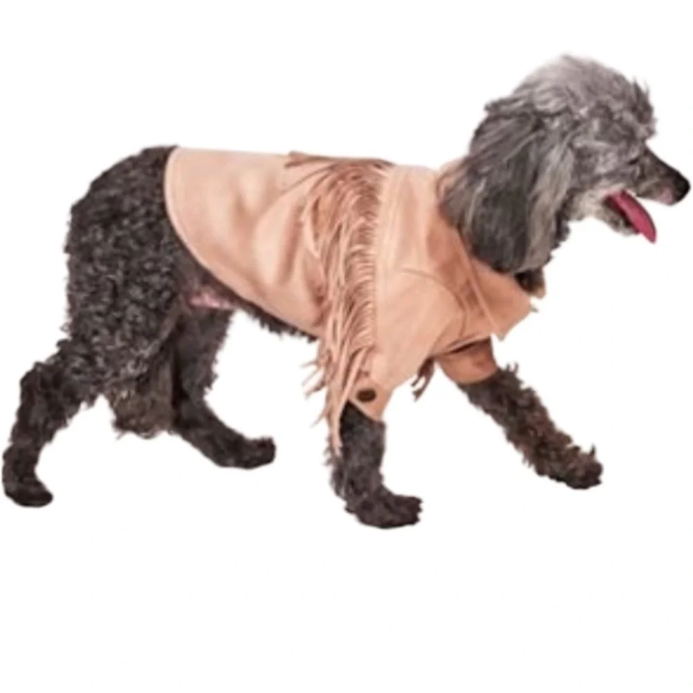 NWT Found my animal western fringe dog shirt s
